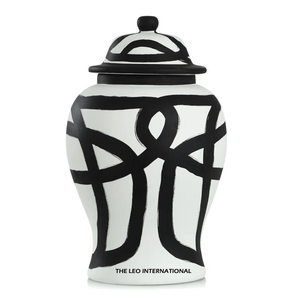 Paire de 3 pots à gingembre en métal et verre, faits à la main, design feuillage, couleurs personnalisées, pour la maison, le salon, les mariages et les événements - Product Image 6