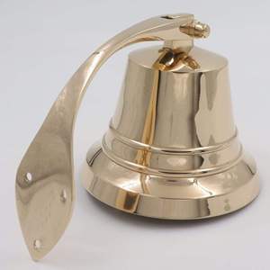 Soporte de pared para campana de latón macizo chapado en oro pulido |   Soporte para Campana Náutica de Alta Resistencia |   Soporte de pared para campana marina - Product Image 2