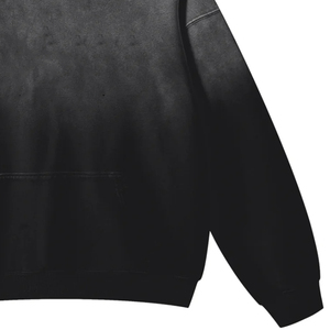 Tissu en molleton 100% coton biologique épais, imprimé sur mesure par sérigraphie, effet délavé vintage, coupe oversize, streetwear unisexe pour l'hiver - Product Image 6