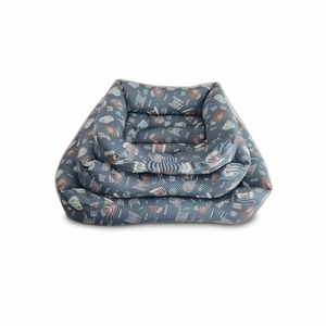 Ensemble de lit pour chien Yommy Dog Bed Set S M L antidérapant avec motif - Product Image 2