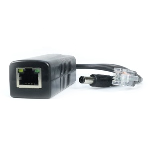 10/100MBPS <span class=keywords><strong>Power</strong></span> <span class=keywords><strong>Over</strong></span> <span class=keywords><strong>Ethernet</strong></span> 15W 48V ke 5V 2/1.5A terisolasi hitam nirkabel poin Poe Splitter injektor - Product Image 1