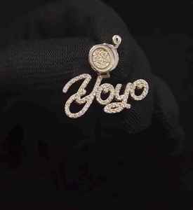 Colgante de Plata 925 Personalizado de Lujo con Letra Inicial de Moissanita VVS Certificada, Joyería HipHop Bling para Rapper - Product Image 5