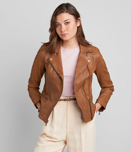 Vestes de motard slim en cuir de vachette véritable de qualité supérieure, unisexe, coupe ajustée, vêtements de sport personnalisés, coupe-vent, séchage rapide - Product Image 5