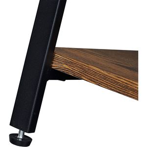 Libreria Moderna Vintage a 2 Ripiani in Legno Industriale, Scaffale Stretto per Soggiorno, Unità Libreria - Product Image 5