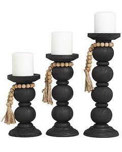 Support de bougie artisanal en bois massif, style vintage rustique, décoration d'intérieur, centre de table pour salon, mariage, décoration de salle à manger - Product Image 2