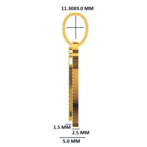 Pendentif Lettre Initiale Personnalisée en Or Jaune 10K avec Diamant de Laboratoire Lettre Cursive J Sertie de Diamants Style Hip Hop Bijoux pour Hommes Vente en Gros - Product Image 2