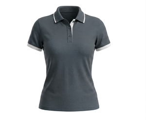 Camiseta de Golf Elegante para Mujer, Diseño Personalizado, Tejido de Malla de Poliéster de 180g, Transpirable, de Secado Rápido, con Sublimación de Gradiente Frontal - Product Image 3