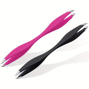 แหนบปลายคู่รูปดอกกุหลาบ ทนทาน ราคาส่ง สำหรับตกแต่งคิ้ว ป้องกันไฟฟ้าสถิต ต่อขนตา และดัดขนตา อุปกรณ์แต่งหน้า - Product Image 1