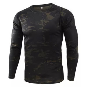 Chemise cargo respirante en polyester/coton camouflage pour la chasse en plein air pour hommes, manches longues, été - Product Image 3