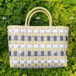 Bolso de Mano Ecológico de Plástico Reciclado, Bolso Tote Sostenible, Bolso de Compras Reutilizable - Product Image 5