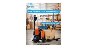 รถยกพาเลทไฟฟ้าลิเธียมไอออนสำหรับระบบอัตโนมัติพร้อมโครงสร้างพลาสติก - Product Image 1