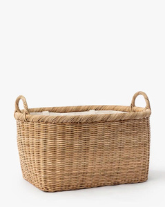 Panier de rangement en rotin naturel fait à la main |   Fabriqué au Vietnam |   Couleurs personnalisées |   OEM ODM & Vente en gros - Product Image 3