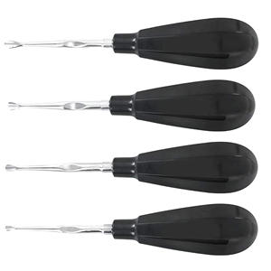 Ascenseurs dentaires chauds meilleure vente sur les outils de chirurgie dentaire poignée de couleur noire ensembles d'ascenseurs longs de luxation - Product Image 4