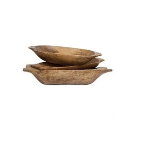 Bol en bois de table sur mesure bol de service à salade en bois naturel bol à pâte pour la cuisine à domicile - Product Image 2