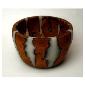 Tazón de Madera y Resina Epoxi Hecho a Mano, Libre de BPA, Apto para Lavavajillas y Ecológico, para Accesorios de Cocina de Lujo y Servicio Decorativo - Product Image 2