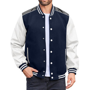 Chaqueta de invierno estilo Letterman para hombre, de tela cómoda y a la moda, para adultos. - Product Image 1