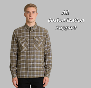 Camisa de Hombre de Verano, Transpirable, Tejida, 160g, Poliéster/Algodón Satinado, Lisa, Casual, Antiarrugas, con un Solo Botón y Cuello Camisero - Product Image 3