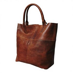 Sac à main en cuir véritable de qualité durable, accessoires pour femmes, impression de logo de marque personnalisée, deux fermetures éclair, sacs de voyage imperméables - Product Image 2