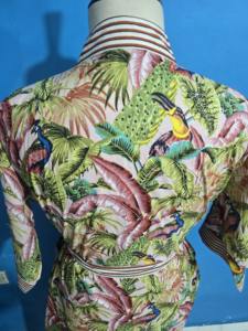 Kimono de algodón hecho a mano, bata ligera de algodón, batas de algodón suaves, ropa de descanso. - Product Image 5