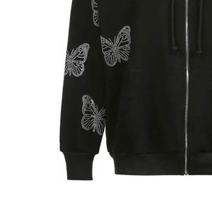 Derniers modèles de sweats à capuche avec strass, style streetwear, vente en gros, sweats à capuche personnalisés pour hommes - Product Image 5