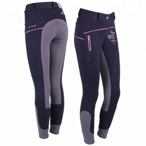 Pantalones de equitación para hombre con parche de silicona en la rodilla |   Pantalones de Montar Elásticos de Diseño Personalizado, Cómodos y de Calidad de Exportación - Product Image 1