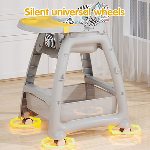 Silla Alta para Bebés, Silla <span class=keywords><strong>de</strong></span> Comedor para Cafetería, Silla Alta para <span class=keywords><strong>Niños</strong></span>, Silla Alta <span class=keywords><strong>de</strong></span> Plástico Resistente para Restaurante, Silla Alta para <span class=keywords><strong>Niños</strong></span> - Product Image 4