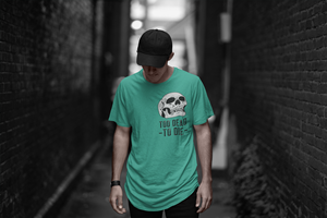 Camiseta Gráfica Premium para Hombre, Estampado de Calavera y Corazón, Estilo Urbano Informal, Manga Corta, Mezcla de Algodón y Poliéster - Product Image 5