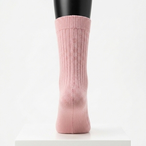 Chaussettes de football respirantes en matière de qualité supérieure, couleur unie, pour usage décontracté, chaussettes douces d'hiver, marque privée - Product Image 2