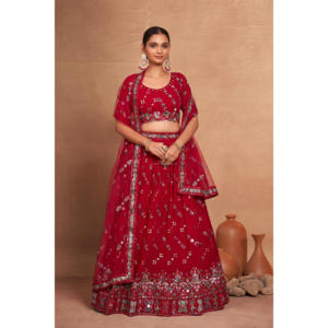 Venta caliente hermoso diseñador nupcial Lehnga Choli para el desgaste del banquete de boda Lahnga Choli comprar de fabricante indio por Fabzonefa - Product Image 5