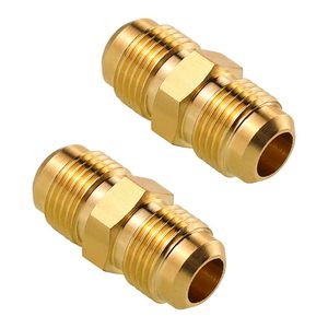 Adaptador de unión macho de 3/8 pulgadas, de latón resistente, para conexión de tuberías de alta presión, adaptador de gas. - Product Image 1