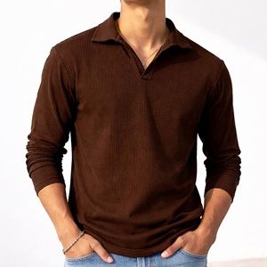 Chemises formelles pour hommes de qualité supérieure à prix raisonnable, à manches longues, avec logo brodé personnalisé, tricotées, anti-boulochage, fabriquées au Bangladesh - Product Image 1