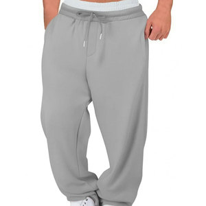 Pantalon de survêtement oversize en double tissu de qualité supérieure 2026 pour homme – Style streetwear, coupe large, baggy, idéal pour l'entraînement - Product Image 1