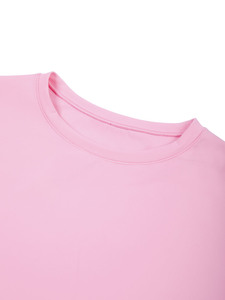 เสื้อยืดครอปผู้หญิงแบบพื้นฐาน สีพื้น ทรงเข้ารูป แขนสั้น สวมใส่สบาย ผ้าฝ้ายยืดหยุ่น เนื้อนุ่ม สไตล์มินิมอล ทรงเข้ารูป - Product Image 5