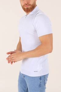 เสื้อโปโลแขนสั้นคลาสสิกสำหรับผู้ชาย ผ้าฝ้ายผสมน้ำหนักเบา สวมใส่สบาย ระบายอากาศได้ดี สไตล์ลำลอง ทรงพอดีตัว - Product Image 2