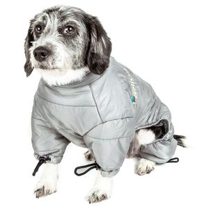 Helios Thunder Full Body <b>Waded</b> Plush Dog <b>Jacket</b> Adjustable and 3M Reflective for Pets - Product Image 2