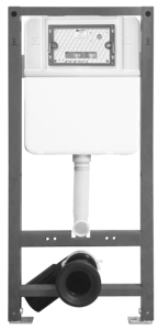 Hiện Đại Treo Tường Kéo Dài Vuông Bát Sứ Nhà Vệ Sinh Giấu Tank Dual-Flush Cyclone Xả Một Mảnh P-Trap Phòng Tắm - Product Image 2