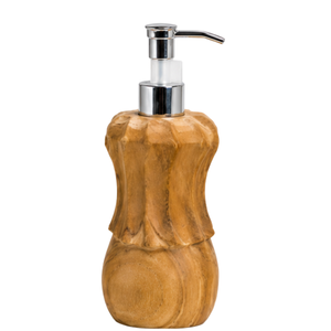 Ensemble de lavage des mains en teck artisanal de luxe ARTERRA, distributeur de savon liquide moderne pour hôtel de luxe - Product Image 5