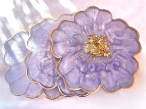 <b>Epoxy</b> Resin Luxury Handmade Coaster Set Cup Mat for <b>Coffee</b> Mug Tea Cup Dining <b>Table</b> Kitchen Home Decor - Product Image 3