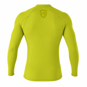 T-shirt de compression respirant et antibactérien imprimé sur mesure pour homme, manches longues, en Spandex/Polyester, vêtement de sport OEM - Product Image 2