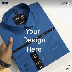 Exclusive <b>Colour</b> Print Men's Formal Long Sleeve <b>Shirt</b> 100% Cotton with Custom Logo Autumn Season Wholesale Supply Bangladesh - Product Image 3