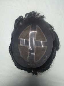 Toupee de Cabello Humano Virgen Remy Indio Taz Hair Sky Light para Hombres, con Ondas Profundas Naturales, Encaje Frontal y Parches, Hecho en Bangladesh - Product Image 5