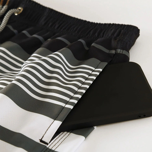 OEM Service Adult Men's Swim Shorts Sublimation <b>Elastic</b> Waist Casual Breathable Quick Dry Board Swim Shorts 100% Polyester - Product Image 5