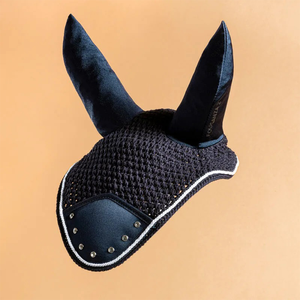 Masque anti-mouches en maille confortable pour chevaux, respirant, pour l'équitation en extérieur, protection faciale anti-insectes, couverture visible, protection des oreilles - Prix de gros - Product Image 3