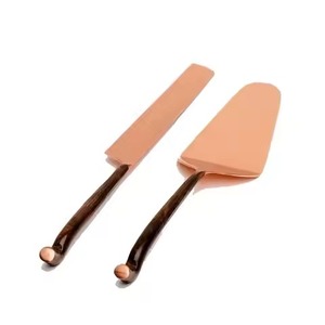 Premium <b>Craft</b> Dessert Serving Set Metal Cake Knife and Server Stainless Steel Cake Lifter Wedding Set - Product Image 2