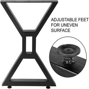 Pieds de meubles creux en forme de X de 28 pouces, pieds de table en métal, 2 pièces, capacité de charge de 440 lb, table basse DIY EDPTBL027 - Product Image 3