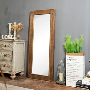 Sheesham Wood Geometric <b>Mirror</b> with Ceramic Tiles | Handcrafted Wholesale - Product Image 3