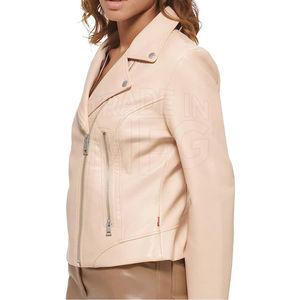Vestes en cuir pour femmes sur mesure, automne/hiver, taille personnalisée, couleur unie, 100% cuir véritable avec doublure en coton, vestes d'hiver - Product Image 6