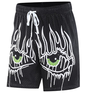 Custom Logo Eco-Friendly Quick Dry Breathable <b>Mid</b> Waist Drawstring Closure Casual Workout Shorts Double <b>Layer</b> 100% Cotton Men's - Product Image 5