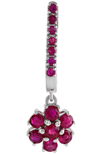 Pendiente de Rubí en Plata de Ley 92.5 KLST-30510 - Product Image 2