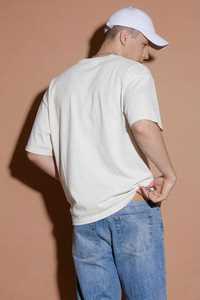 T-shirt homme oversize streetwear en coton épais, coupe décontractée, logo personnalisé, effet délavé, vente en gros usine OEM - Product Image 2
